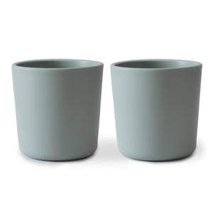 Mushie Dinner Cup, Sage - Set of 2