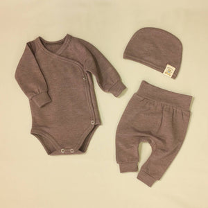 Bamboo Layette Set - Taupe